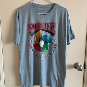 2023 World Baseball Classic Legends Blue Shirt Men Size Large. Good Condition.